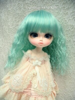 Wig / 11-12 inch / Semi-long Wave (Lightblue #K19/K3M)