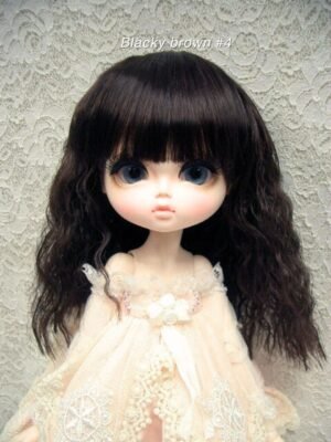 Wig / 11-12 inch / Semi-long Wave (Blacky brown #4)