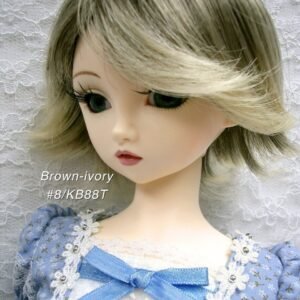 Wig / 9-10 inch / Short Wolf-cut (Brown-ivory #8/KB88T)