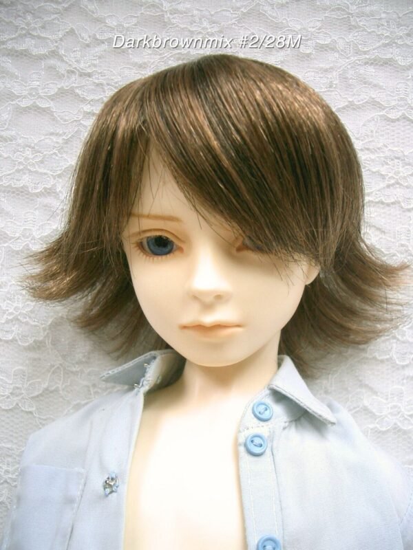 Wig / 9-10 inch / Short Wolf-cut (Darkbrownmix #2/28M)