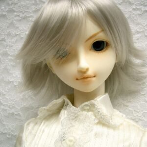 Wig / 9-10 inch / Short Wolf-cut (Grey #60)