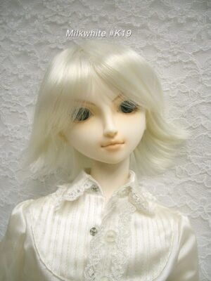 Wig / 9-10 inch / Short Wolf-cut (Milkwhite #K19)