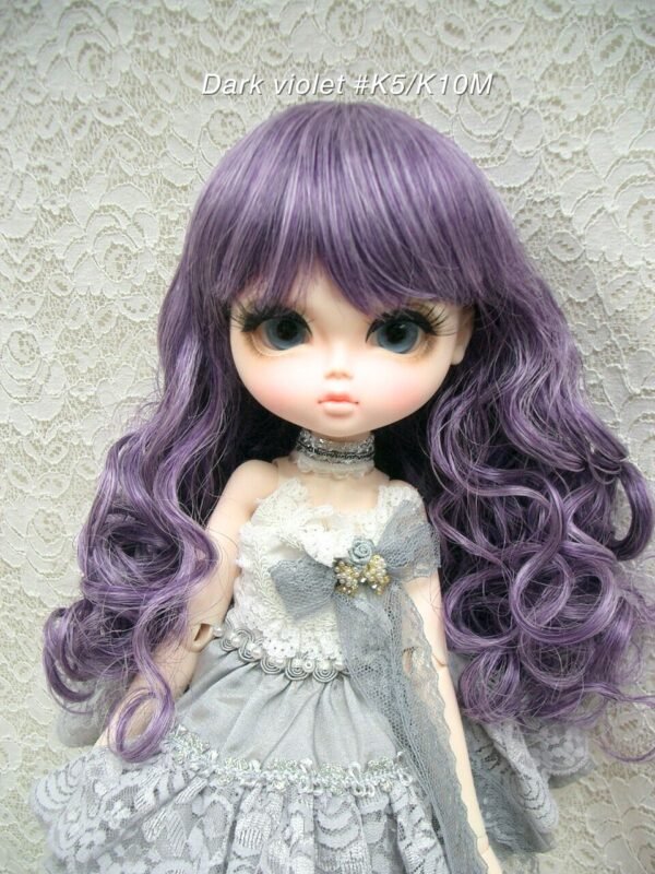 Wig / 11-12 inch / Fluffy Curly (Dark violet #K5/K10M)
