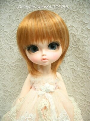 Wig / 11-12 inch / Short Bob with a tail (Goldenbrown #K8/GOLDHL)