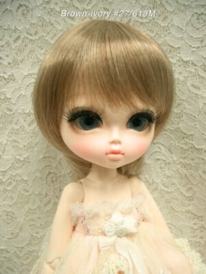 Wig / 11-12 inch / Short Bob with a tail (Brown-ivory #27/613M)