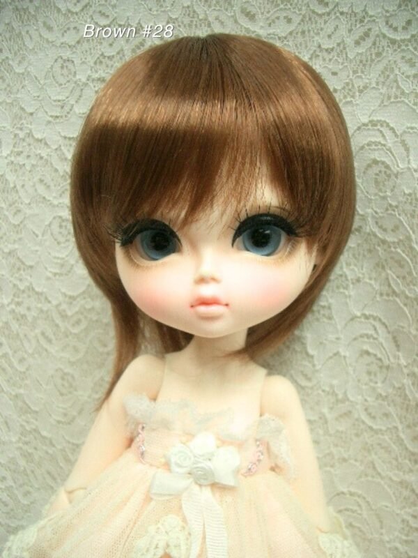 Wig / 11-12 inch / Short Bob with a tail (Brown #28)