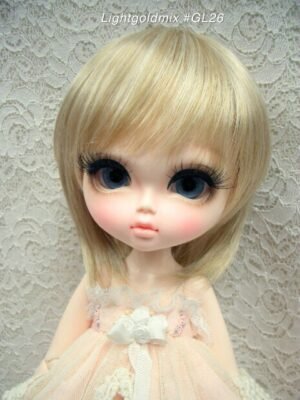 Wig / 11-12 inch / Short Bob with a tail (Lightgoldmix #GL26)