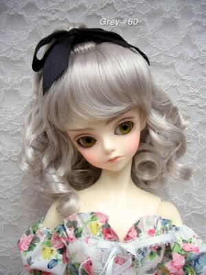 Wig / 9-10 inch / Ribbon Princess Curly (Grey #60)