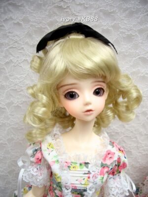 Wig / 9-10 inch / Ribbon Princess Curly (Ivory #KB88)
