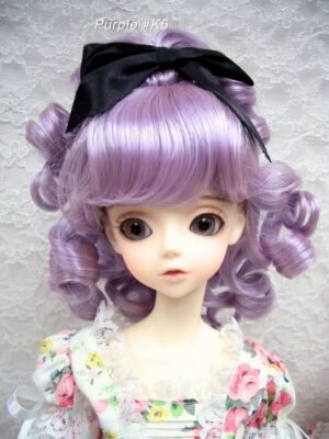 Wig / 9-10 inch / Ribbon Princess Curly (Purple #K5)
