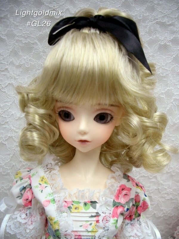 Wig / 9-10 inch / Ribbon Princess Curly (Lightgoldmix #GL26)