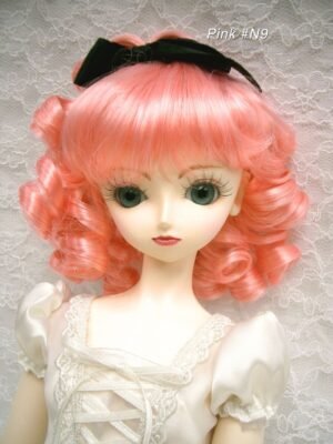 Wig / 9-10 inch / Ribbon Princess Curly (Pink #K1)