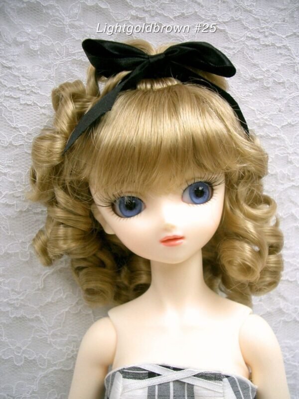 Wig / 9-10 inch / Ribbon Princess Curly (Lightgoldbrown #25)
