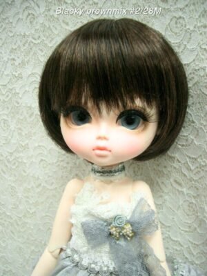 Wig / 11-12 inch / Short Bob (Blacky brownmix #2/28M)