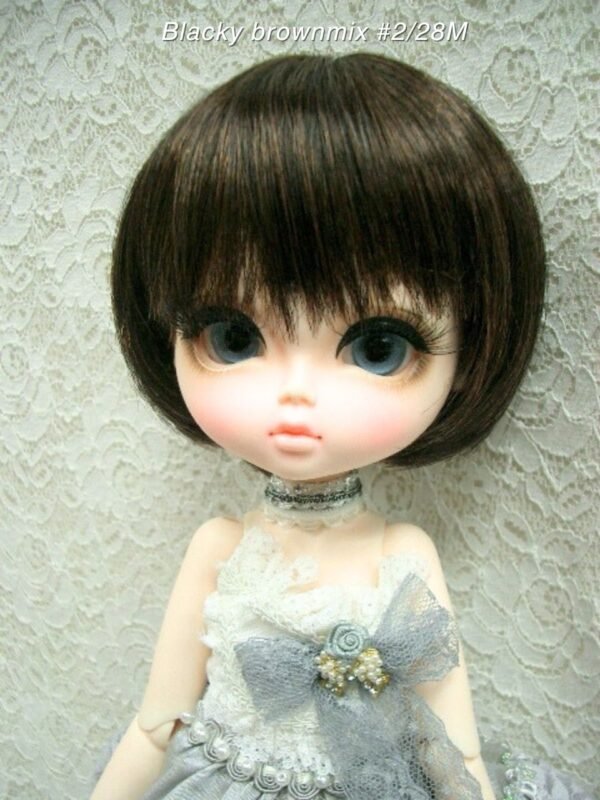Wig / 11-12 inch / Short Bob (Blacky brownmix #2/28M)
