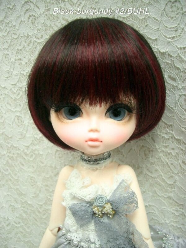 Wig / 11-12 inch / Short Bob (Black-burgundy #2/BUHL)
