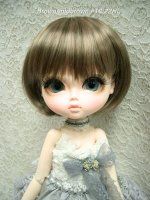 Wig / 11-12 inch / Short Bob (Brown-midbrown #18/22HL)