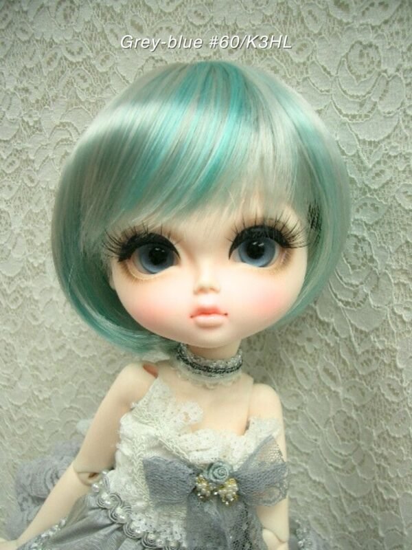 Wig / 11-12 inch / Short Bob (Grey-blue #60/K3HL)