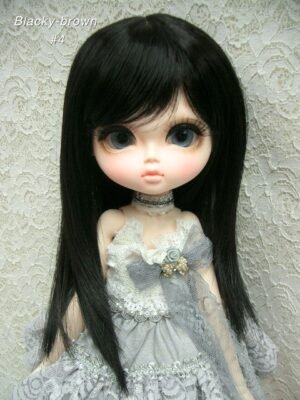 Wig / 11-12 inch / Medium Straight (Blacky brown #4)