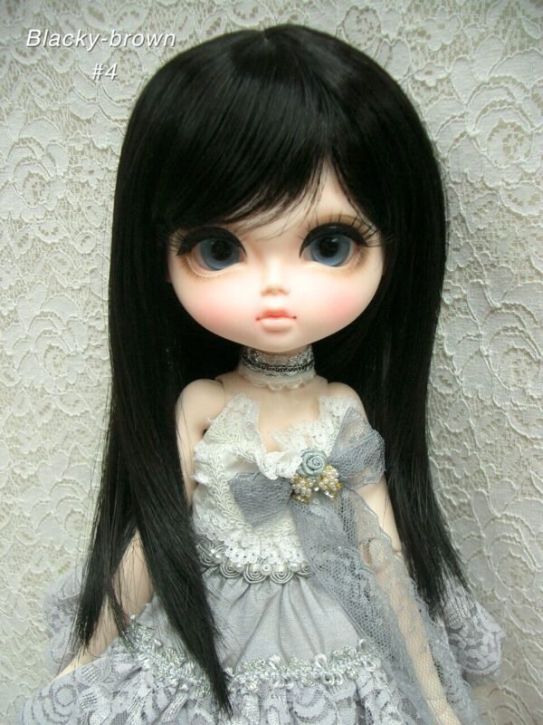 Wig / 11-12 inch / Medium Straight (Blacky brown #4)