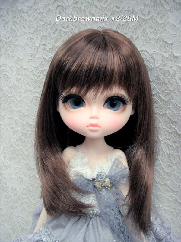 Wig / 11-12 inch / Medium Straight (Darkbrownmix #2/28M)