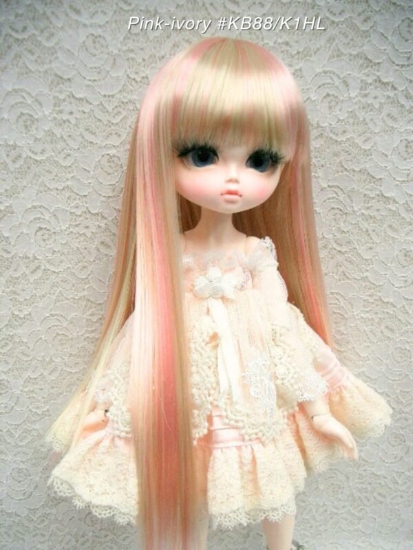 Wig / 11-12 inch / Super Long Straight (Pink-ivory #K1/KB88)