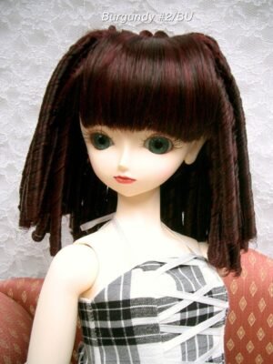 Wig / 9-10 inch / Spiral Curls (Burgundy #2/BU)