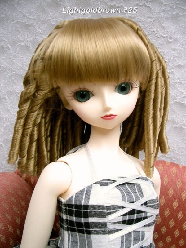 Wig / 9-10 inch / Spiral Curls (Lightgoldbrown #25)