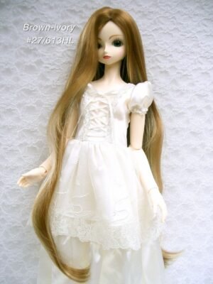 Wig / 9-10 inch / Long Natural Wave (Brown-ivory #27/613HL)