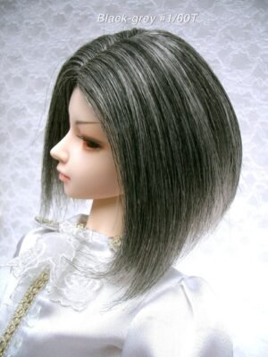 Wig / 9-10 inch / One-length Medium *Longer on Front Side (Black-grey #1/60T)