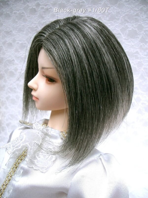 Wig / 9-10 inch / One-length Medium *Longer on Front Side (Black-grey #1/60T)