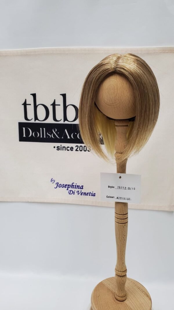 Wig / 9-10 inch / One-length Medium *Longer on Front Side (Brown-lightgold #27/613T)