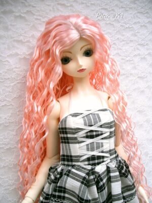 Wig / 9-10 inch / Long Wave (Pink #K1)