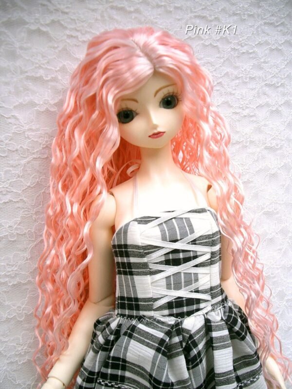 Wig / 9-10 inch / Long Wave (Pink #K1)