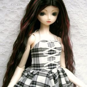 Wig / 9-10 inch / Soft Long Wave (Black-wine #2/39HL)