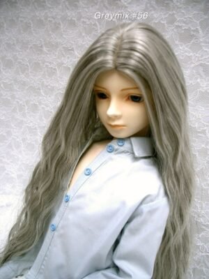 Wig / 9-10 inch / Soft Long Wave (Greymix #56)