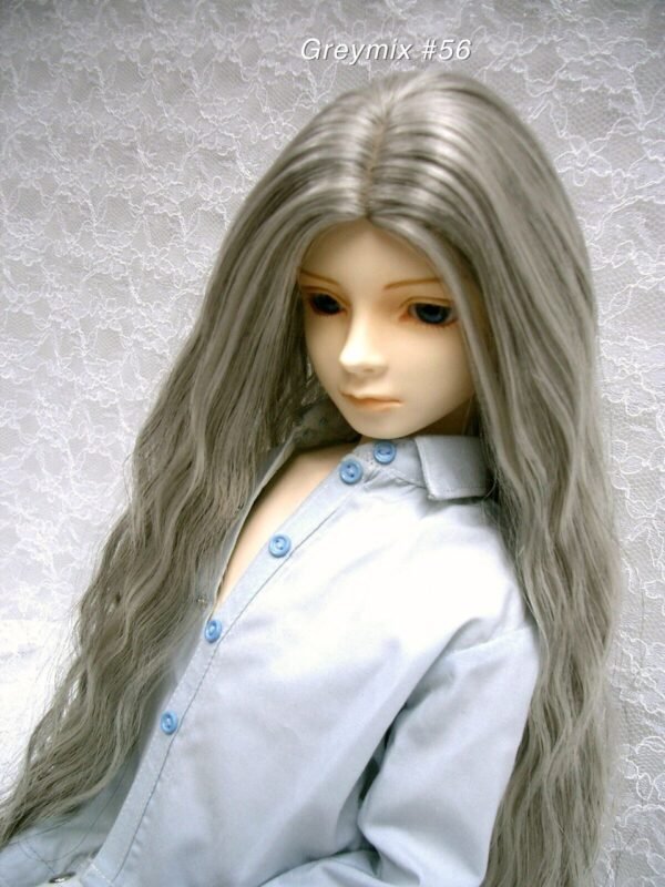 Wig / 9-10 inch / Soft Long Wave (Greymix #56)