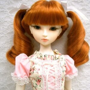 Wig / 9-10 inch / Twin-tails Ribbon Curls (Rust #145T)