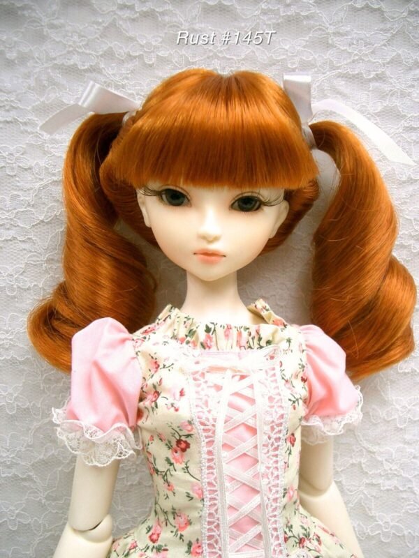 Wig / 9-10 inch / Twin-tails Ribbon Curls (Rust #145T)