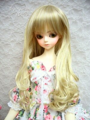 Wig / 9-10 inch / Medium Long Curls at the end (Lightgoldmix #GL26)