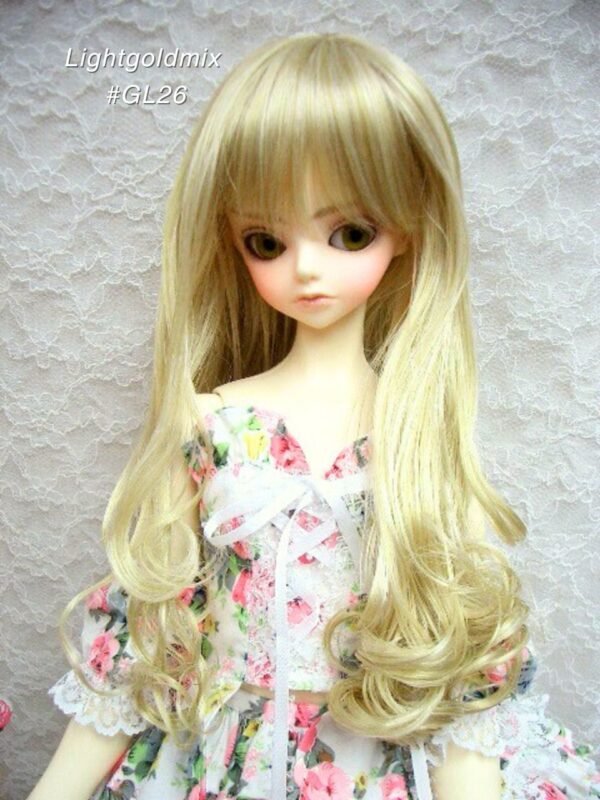Wig / 9-10 inch / Medium Long Curls at the end (Lightgoldmix #GL26)