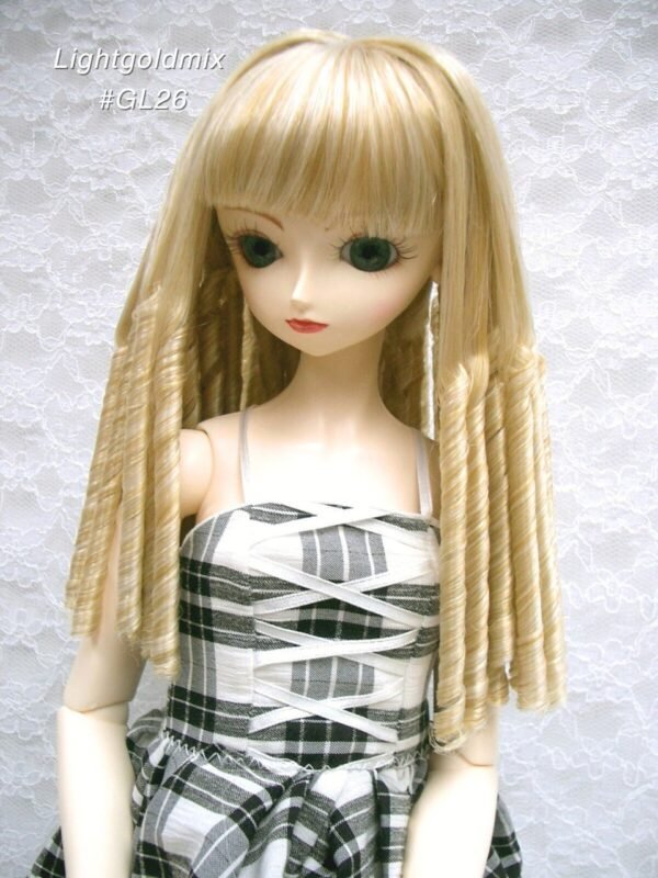 Wig / 9-10 inch / Spiral Curls *Longer version (Lightgoldmix #GL26)