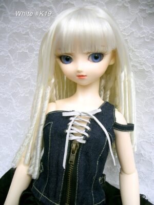 Wig / 9-10 inch / Spiral Curls *Longer version (White #K19)