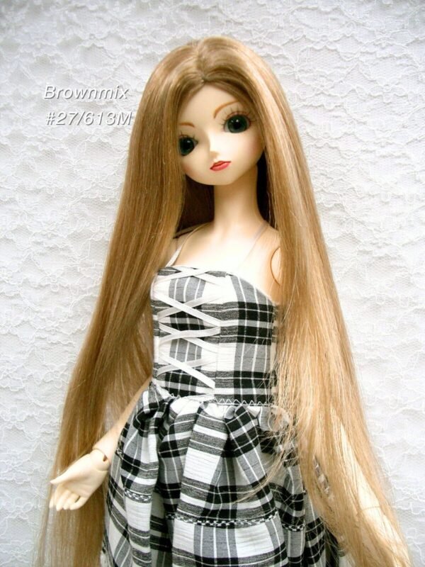 Wig / 9-10 inch / One-length Long Straight *60cm (Brownmix #27/613M)