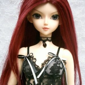Wig / 9-10 inch / One-length Long Straight *60cm (Burgundy #BU)