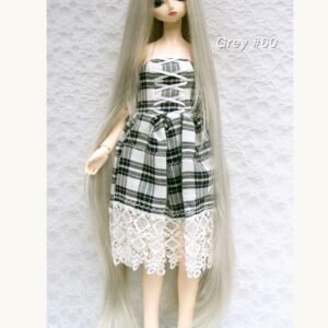 Wig / 9-10 inch / One-length Long Straight *60cm (Grey #60)