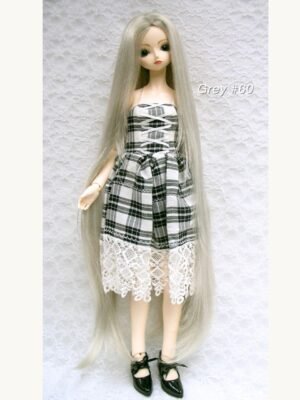 Wig / 9-10 inch / One-length Long Straight *60cm (Grey #60)