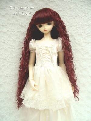 Wig / 9-10 inch / Super Long Wave (Burgundymix #1B/BUM)