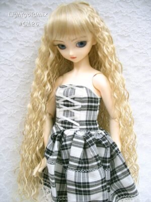 Wig / 9-10 inch / Super Long Wave (Lightgoldmix #GL26)