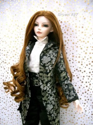 Wig / 9-10 inch / Long Loose Curls at the end (Brown #27)